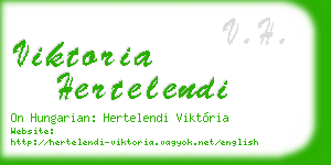 viktoria hertelendi business card