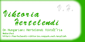 viktoria hertelendi business card